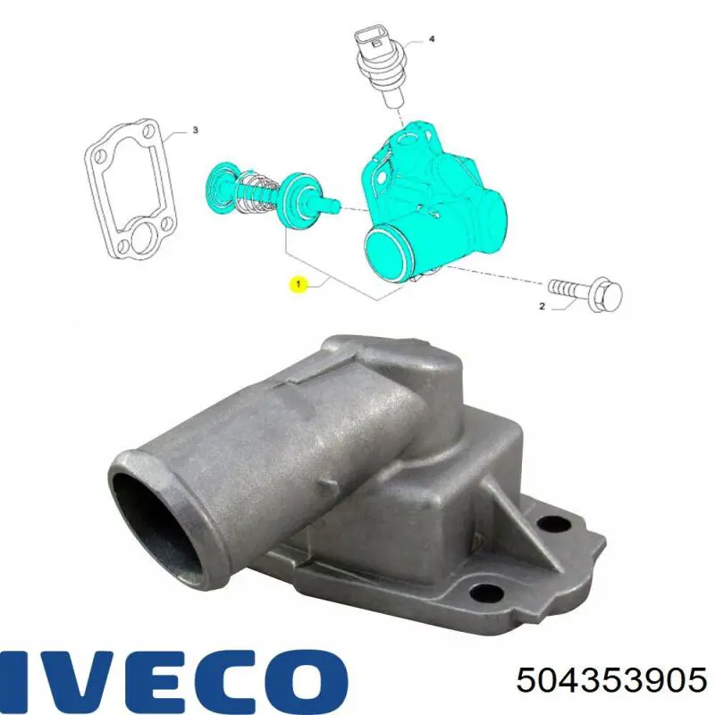 504353905 Iveco Termostato