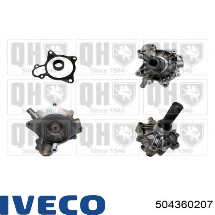 Bomba de água (bomba) de esfriamento 504360207 Iveco