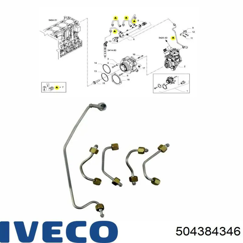 Compre 504384346 Iveco Tubo de combustível, kit