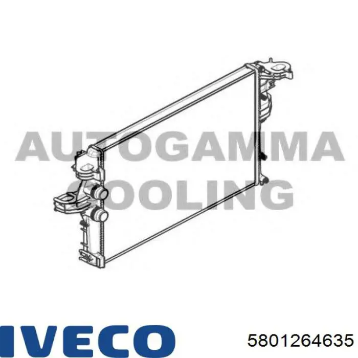 Compre 5801264635 Iveco Radiador de esfriamento de motor