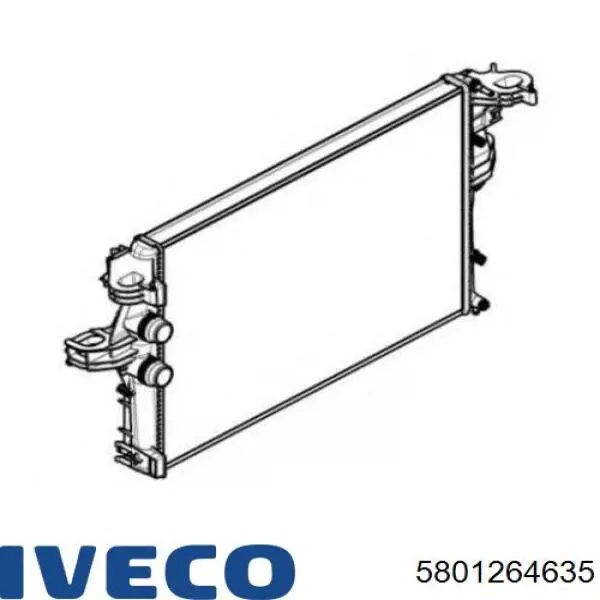 5801264635 Iveco Radiador de esfriamento de motor
