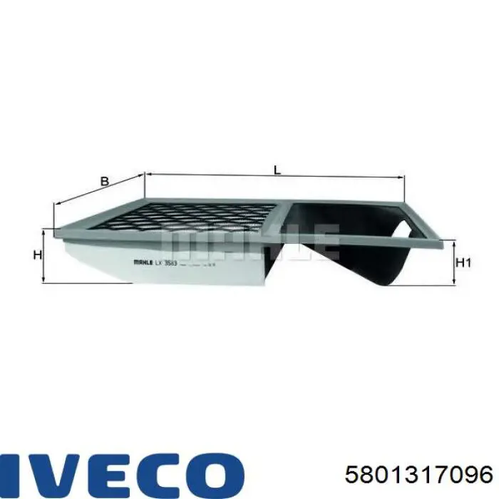 Compre 5801317096 Iveco Filtro de ar