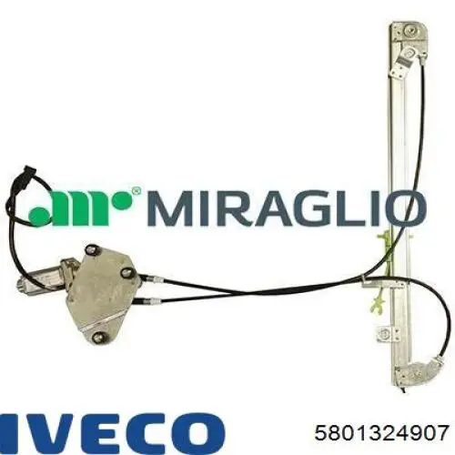 Mecanismo de acionamento de vidro da porta dianteira direita 5801324907 Iveco