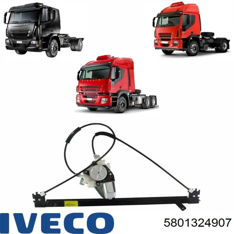 Compre 5801324907 Iveco Mecanismo de acionamento de vidro da porta dianteira direita