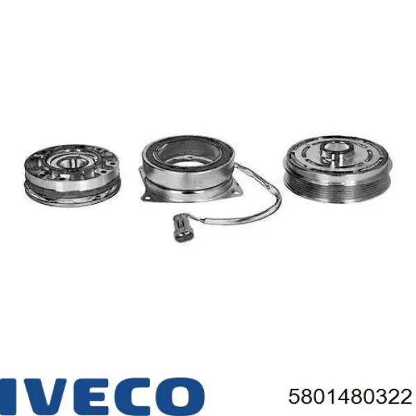 5801480322 Iveco Acoplamento viscoso de ventilador de esfriamento