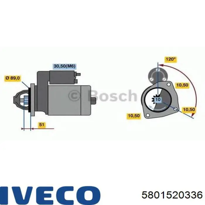 Compre 5801520336 Iveco Motor de arranco