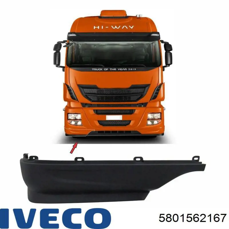 Compre 710197 Diesel Technic Spoiler direito do pára-choque dianteiro