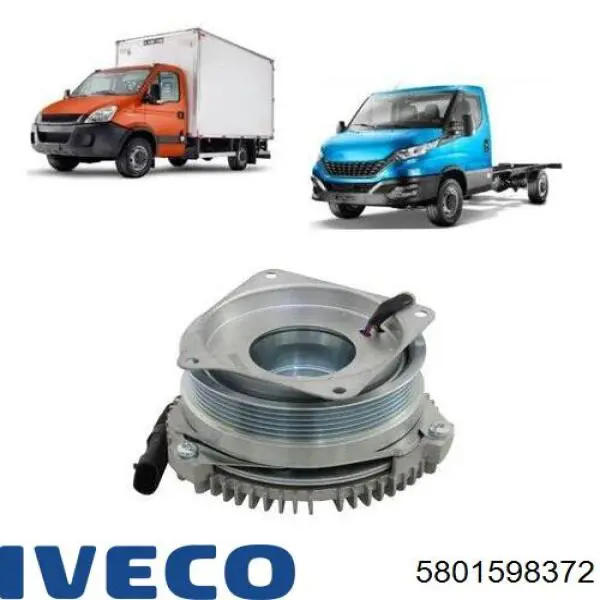 Acoplamento viscoso de ventilador de esfriamento 5801598372 Iveco