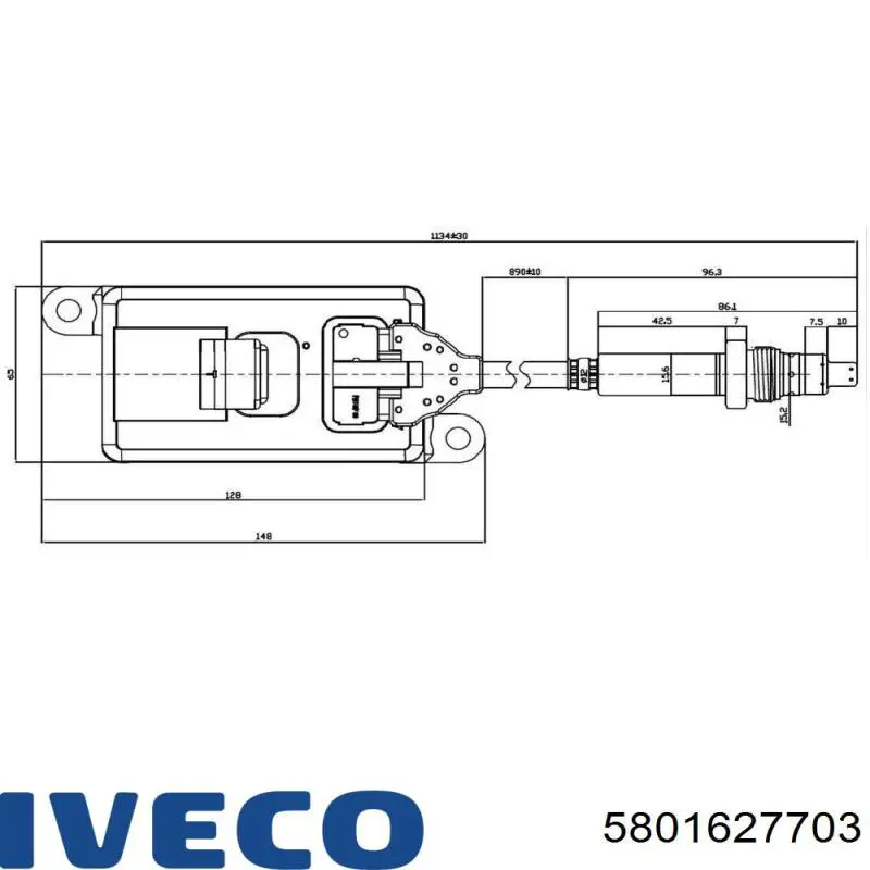 6PN358186831 HELLA Sensor de óxidos de nitrogênio NOX