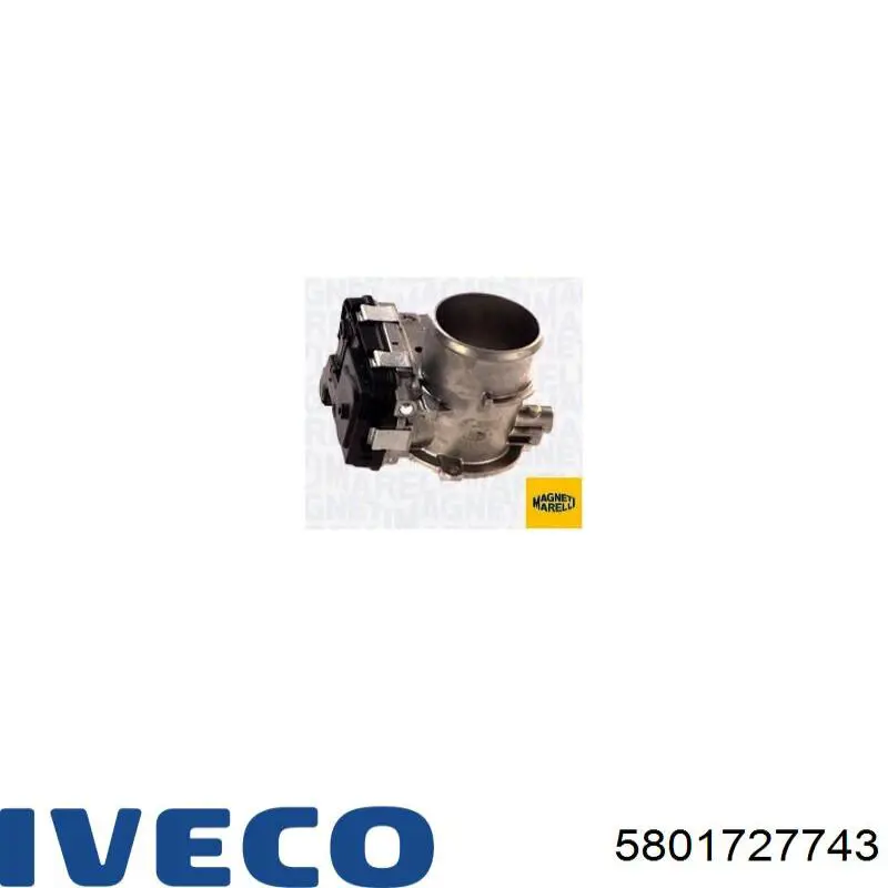 5801727743 Iveco Válvula de borboleta montada