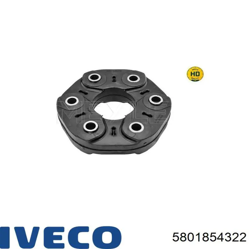 Acoplamento elástico dianteiro do veio de transmissão 5801854322 Iveco