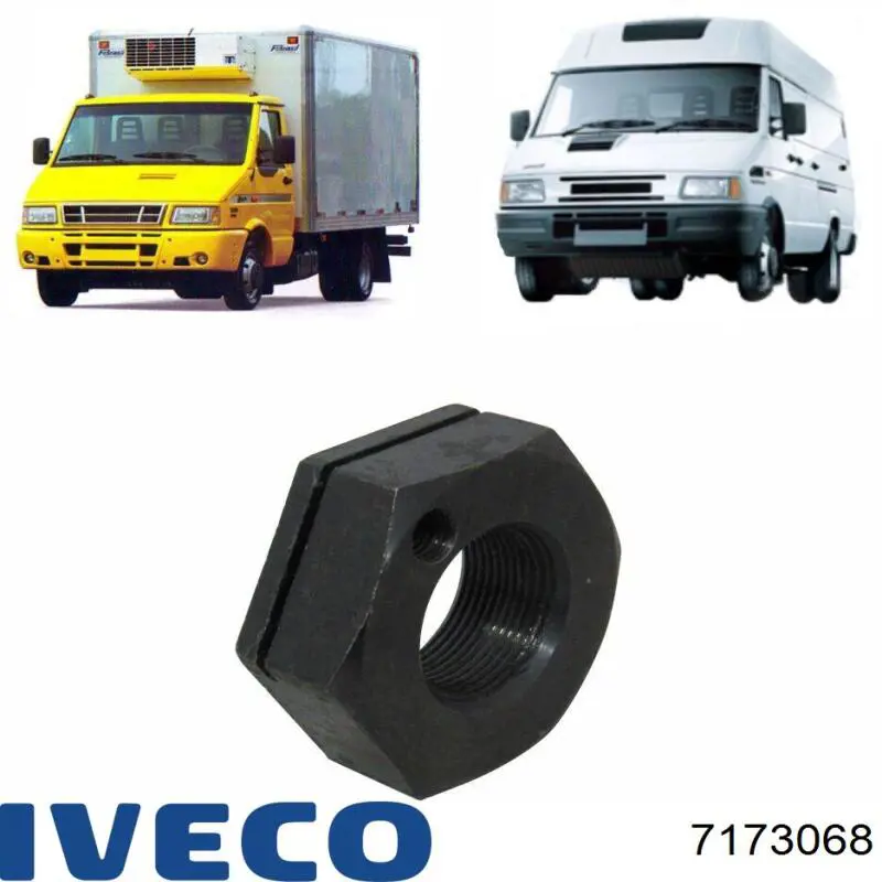 Porca de cubo dianteiro 7173068 Iveco