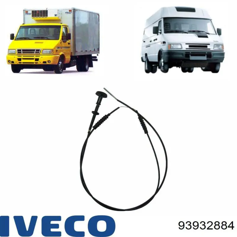 Cabo de abertura da capota Iveco 93932884