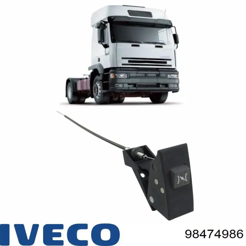 Compre 98474986 Iveco Cabo/pedal de gás (de acelerador)