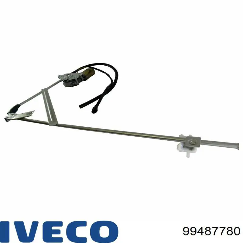 Mecanismo de acionamento de vidro da porta dianteira direita 99487780 Iveco