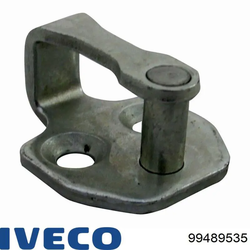 99489535 Iveco Gozno de garra (parte complementar) esquerdo inferior de fecho da porta traseira batente