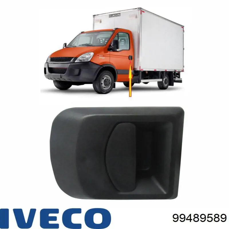 Maçaneta dianteira esquerda externa da porta Iveco 99489589 preço, a partir de 45,79 USD