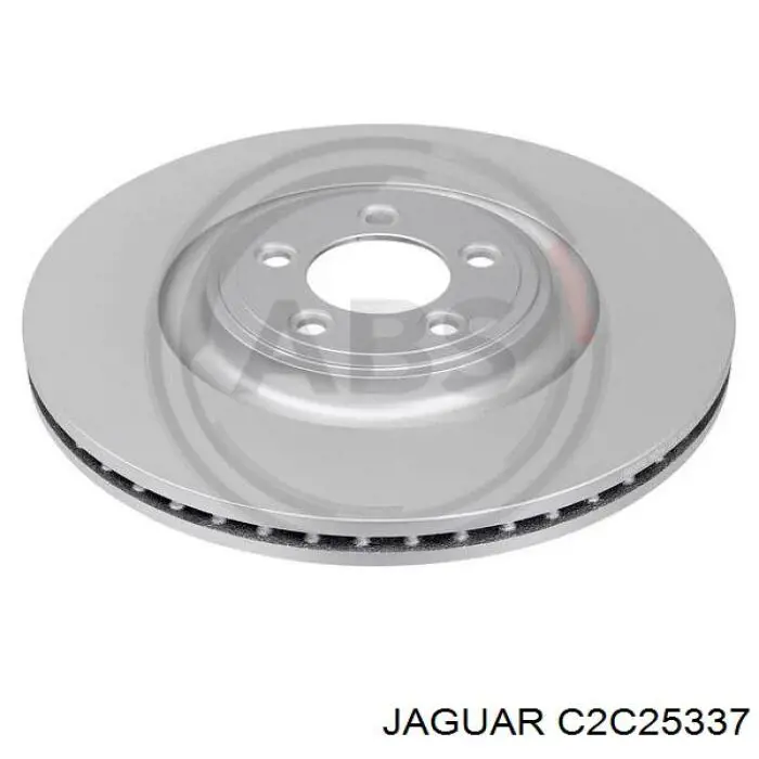 Disco do freio dianteiro C2C25337 Jaguar