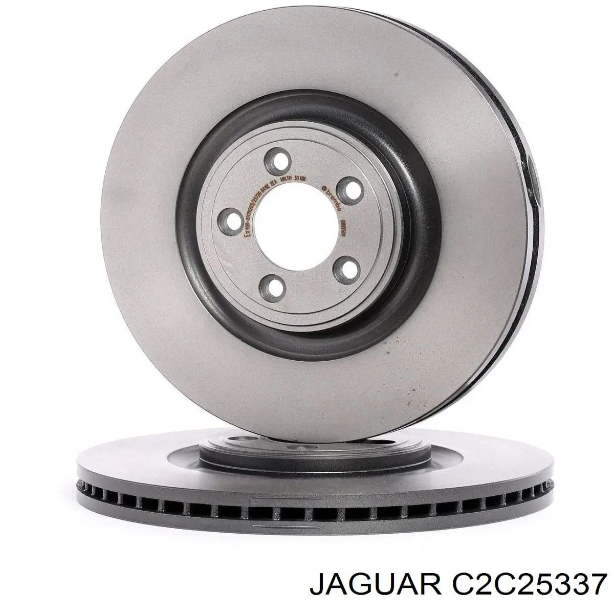 C2C25337 Jaguar Disco do freio dianteiro