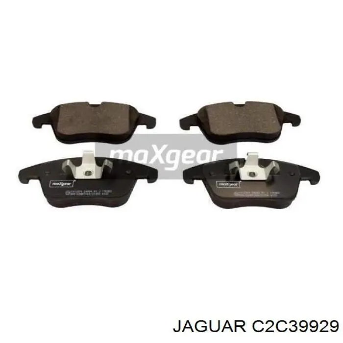 C2C39929 Jaguar Sapatas do freio dianteiras de disco