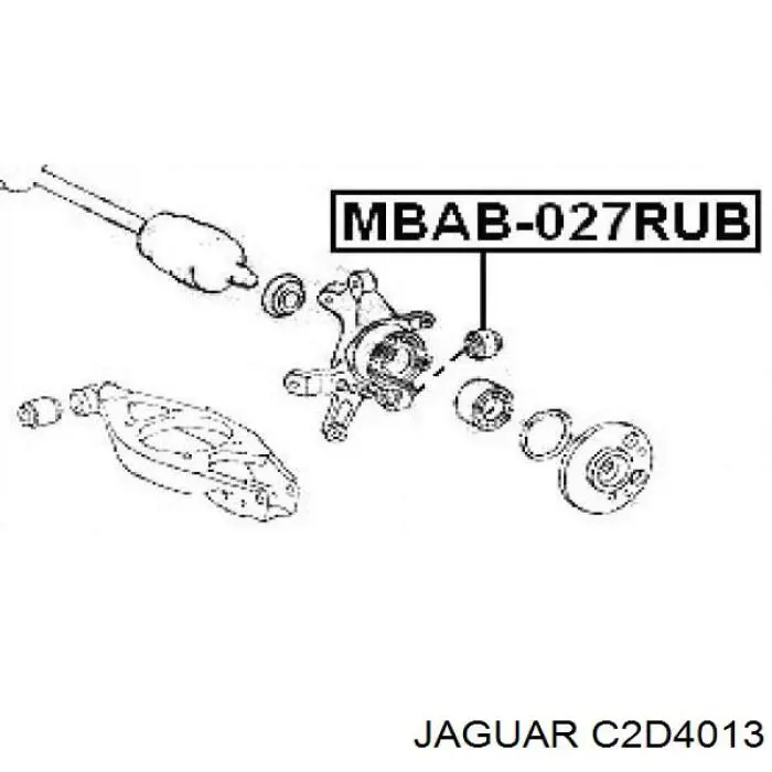 Bloco silencioso de amortecedor traseiro Jaguar C2D4013 preço, a partir de 59,48 USD