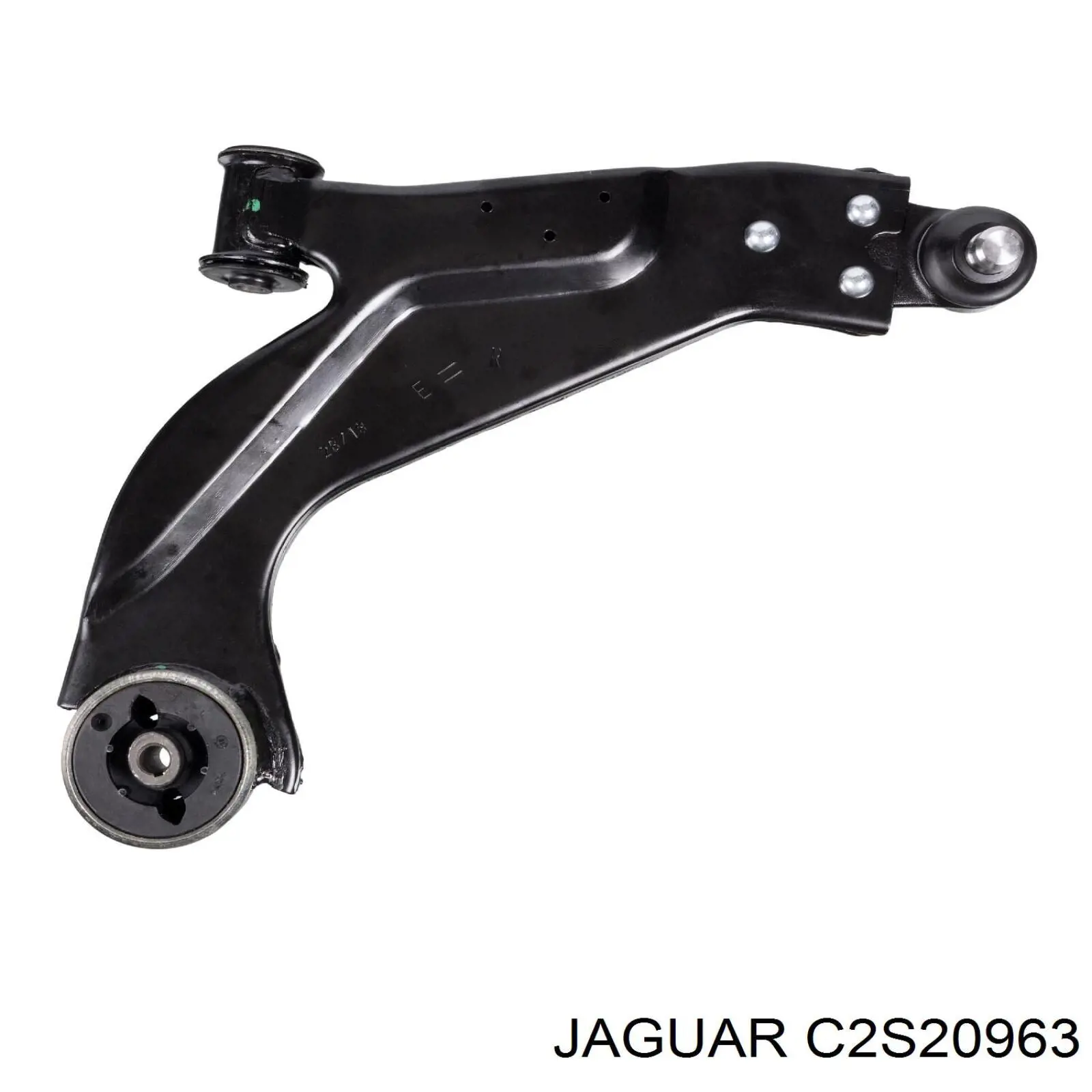 Braço oscilante inferior direito de suspensão dianteira C2S19367 Jaguar