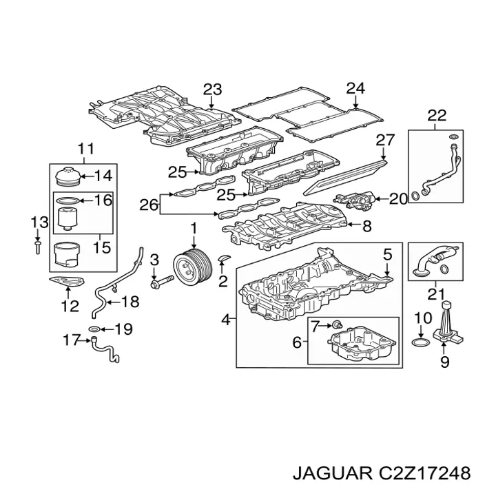 Vedante de tubo coletor de admissão Jaguar C2Z17248 preço, a partir de 10,48 USD