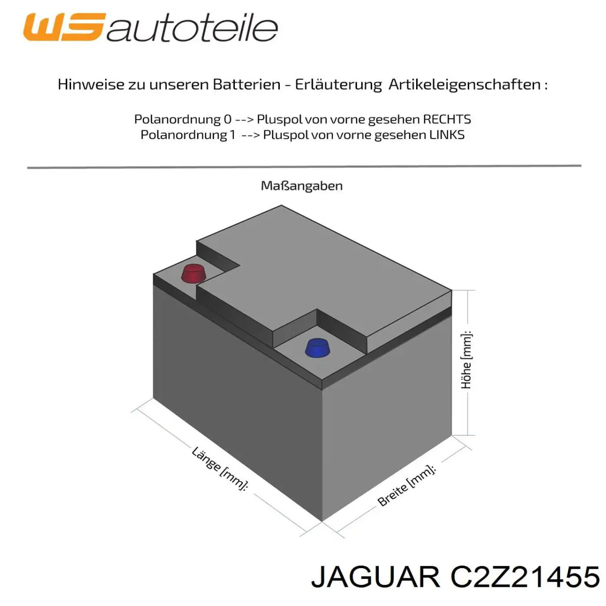 Bateria recarregável (PILHA) T4A2711 Jaguar
