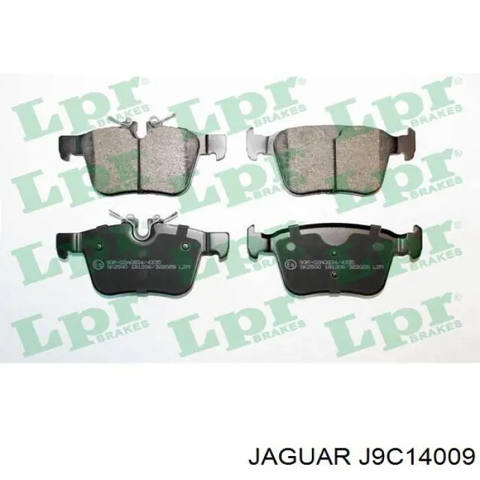 Sapatas do freio traseiras de disco J9C14009 Jaguar