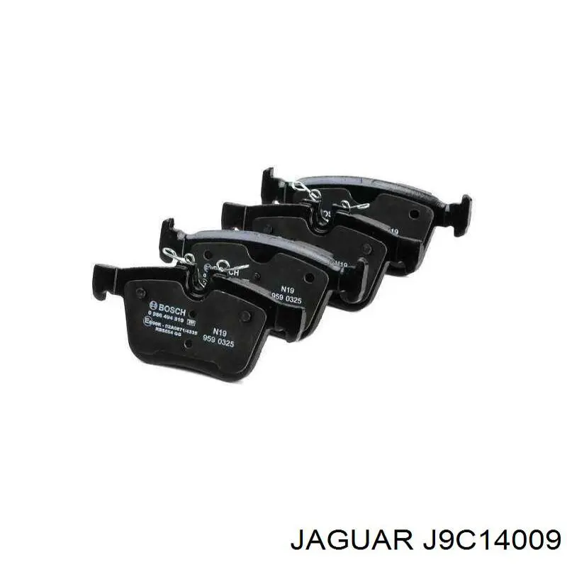 Compre J9C14009 Jaguar Sapatas do freio traseiras de disco