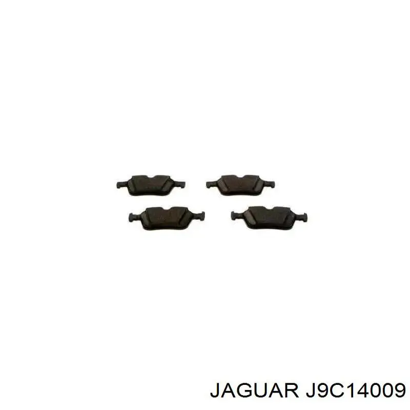 Sapatas do freio traseiras de disco J9C14009 Jaguar
