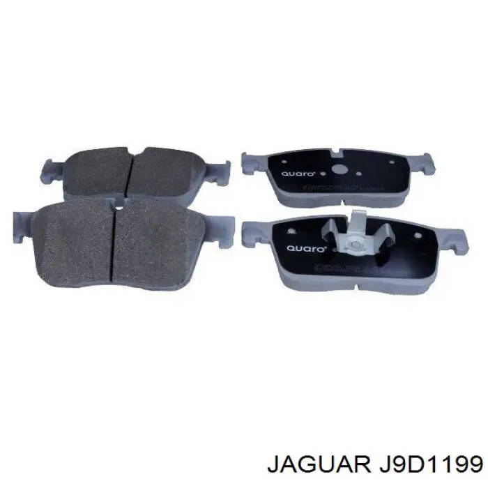J9D1199 Jaguar Sapatas do freio dianteiras de disco