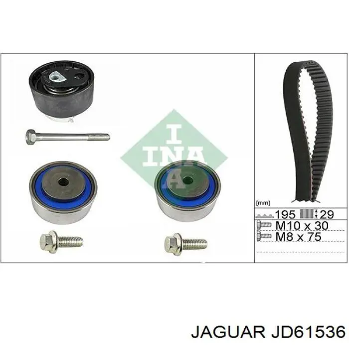 JD61536 Jaguar Rolo parasita da correia do mecanismo de distribuição de gás