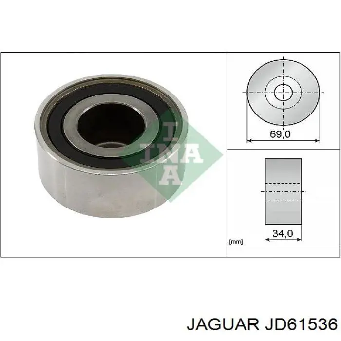 Compre JD61536 Jaguar Rolo parasita da correia do mecanismo de distribuição de gás