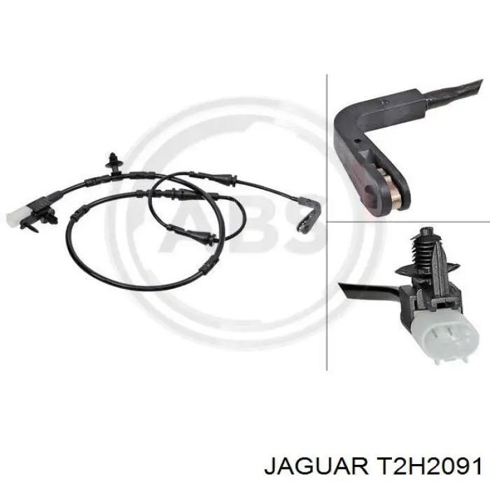T2H2091 Jaguar Sensor traseiro de desgaste das sapatas do freio