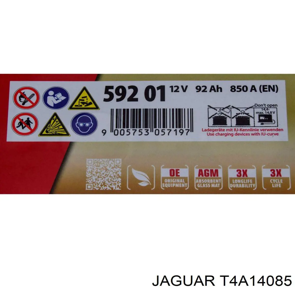 Bateria recarregável (PILHA) Jaguar T4A14085 preço, a partir de 604,33 USD
