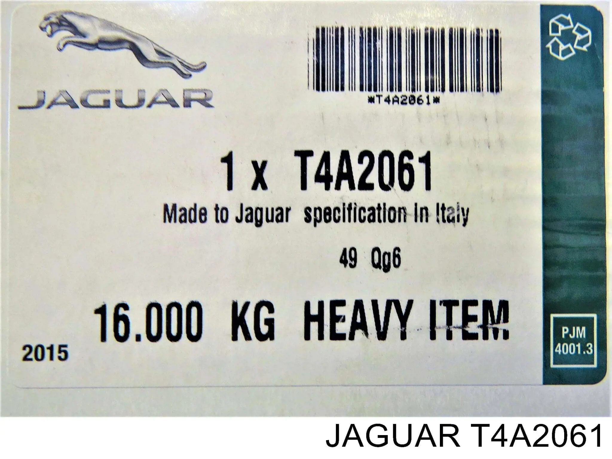 Compre T4A2061 Jaguar Disco do freio traseiro
