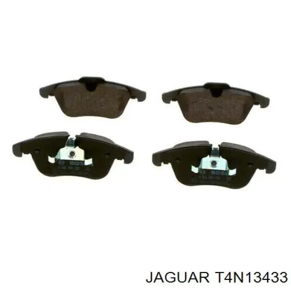 Sapatas do freio dianteiras de disco T4N13433 Jaguar