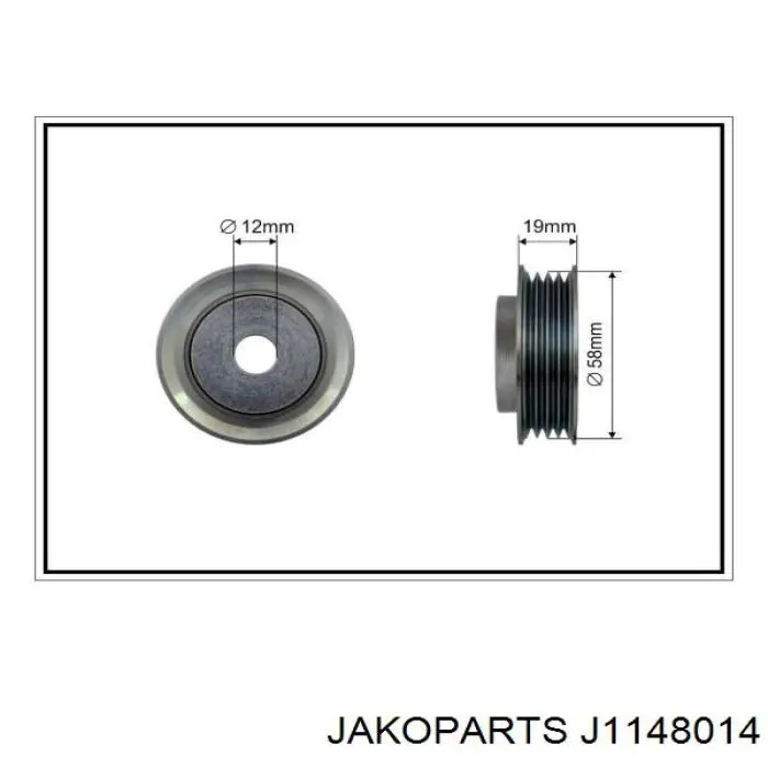 Rolo de reguladora de tensão da correia de transmissão Jakoparts J1148014 preço, a partir de 25,86 USD