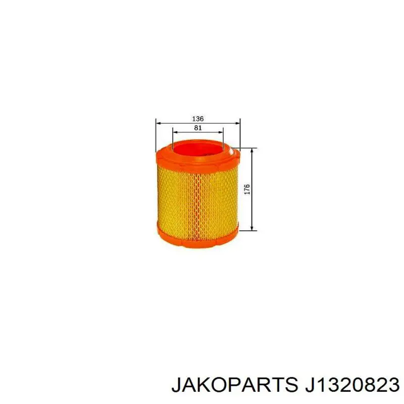 J1320823 Jakoparts Filtro de ar