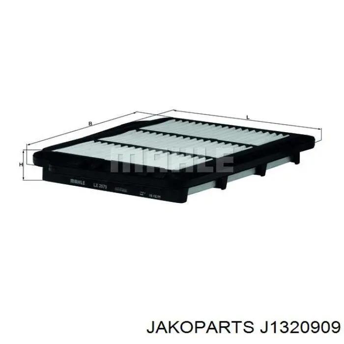 Compre J1320909 Jakoparts Filtro de ar