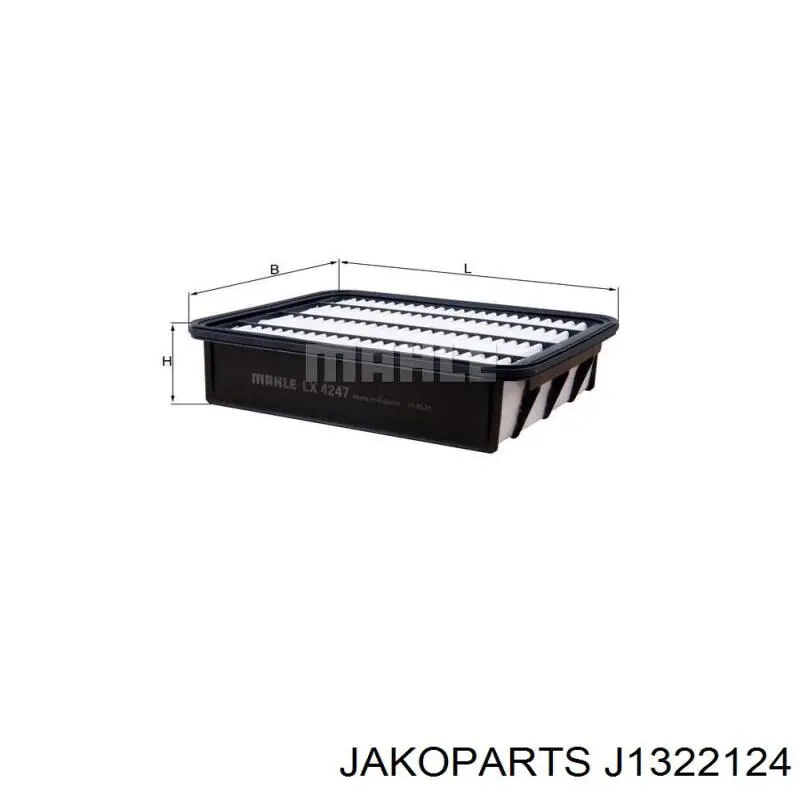 Filtro de ar Jakoparts J1322124 preço, a partir de 19,41 USD