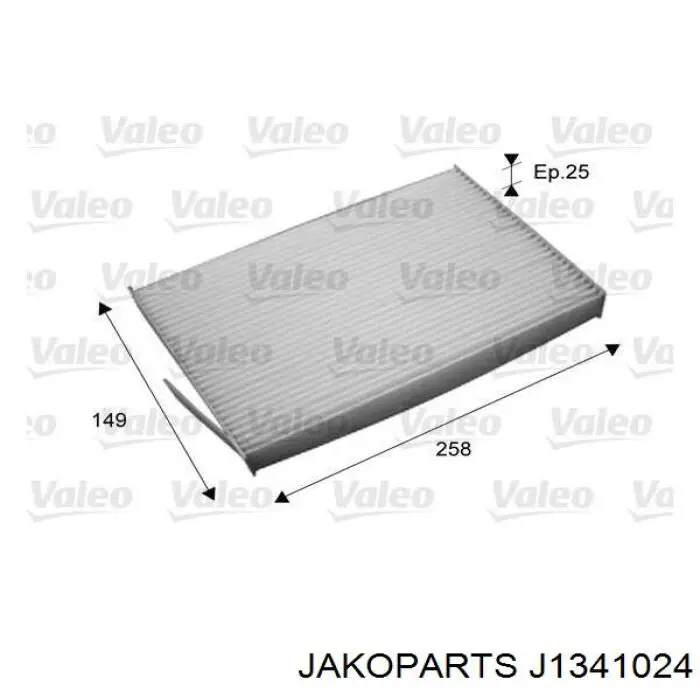 Compre J1341024 Jakoparts Filtro de salão