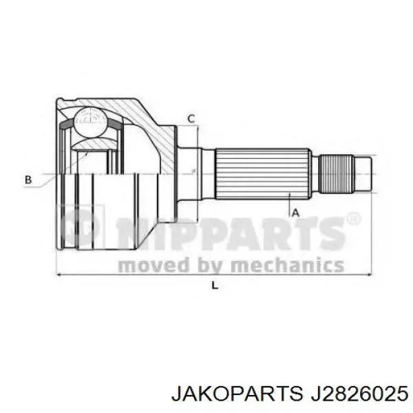 J2826025 Jakoparts Junta homocinética externa dianteira
