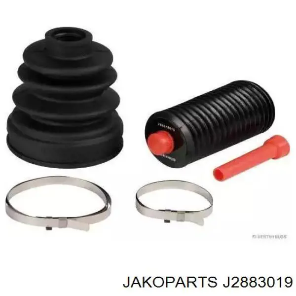 J2883019 Jakoparts Bota de proteção interna esquerda de junta homocinética do semieixo dianteiro