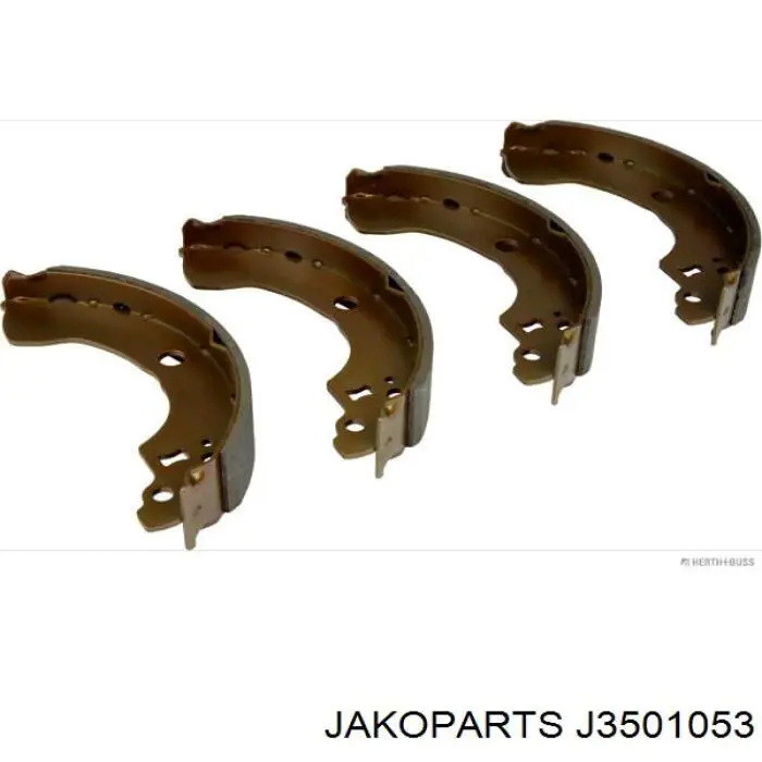 Sapatas do freio traseiras de tambor Jakoparts J3501053 preço, a partir de 76,05 USD