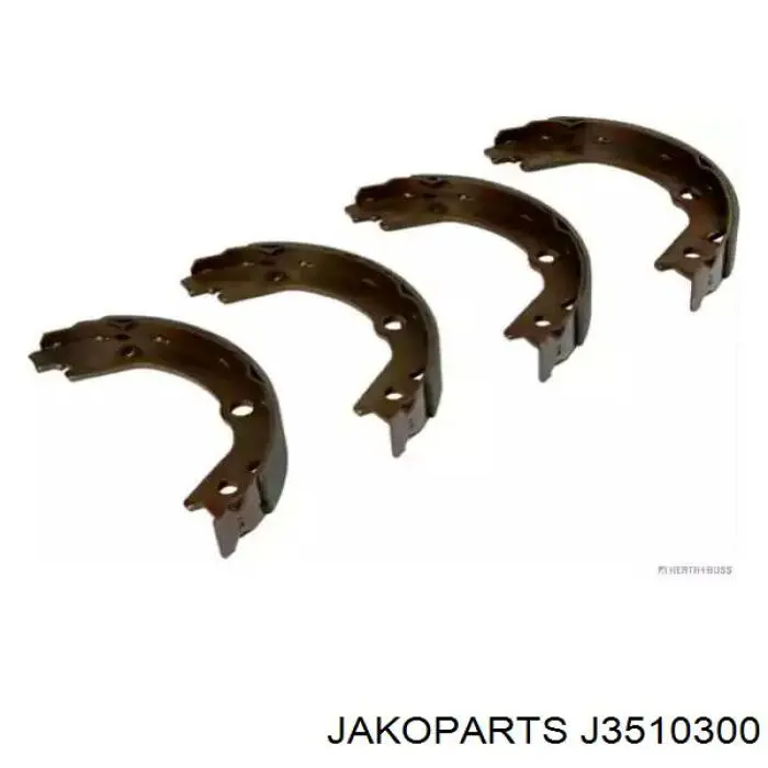 Sapatas do freio traseiras de tambor Jakoparts J3510300 preço, a partir de 39,17 USD