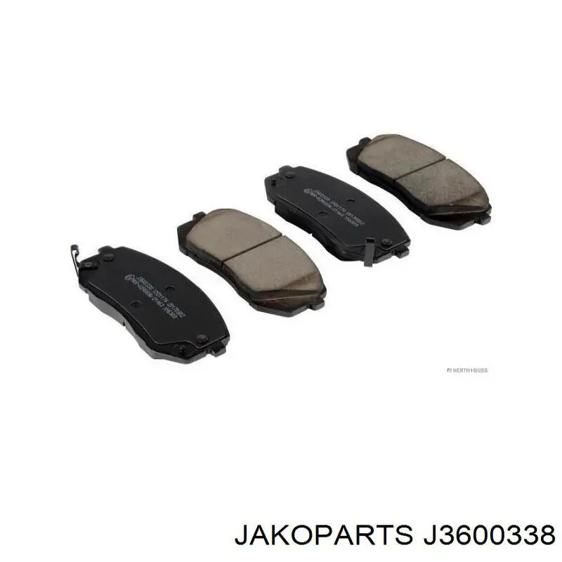 Compre J3600338 Jakoparts Sapatas do freio dianteiras de disco
