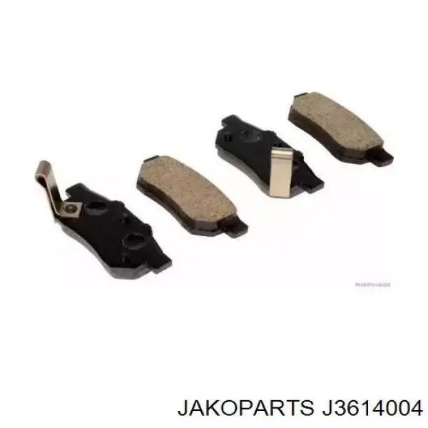 Sapatas do freio traseiras de disco Jakoparts J3614004 preço, a partir de 21,65 USD