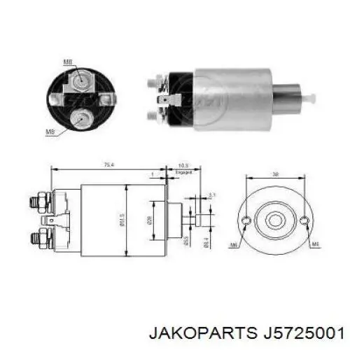 ADC41304 Blue Print Relê das velas de incandescência